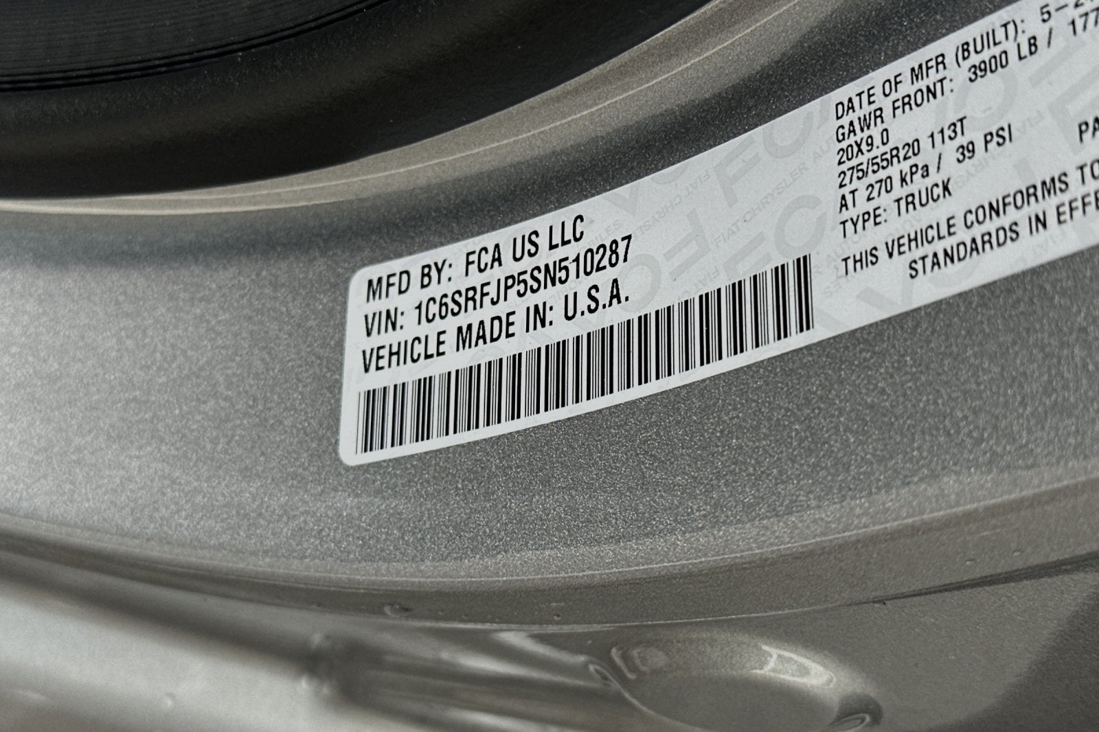 2025 RAM Ram 1500 RAM 1500 LARAMIE CREW CAB 4X4 5'7' BOX