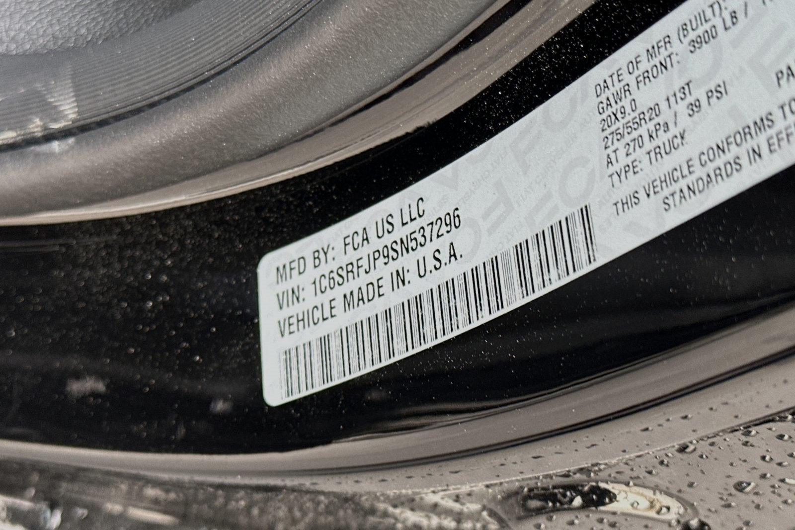 2025 RAM Ram 1500 RAM 1500 LARAMIE CREW CAB 4X4 5'7' BOX