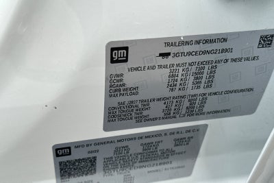 2022 GMC Sierra 1500 Limited 4WD Crew Cab Short Box Elevation