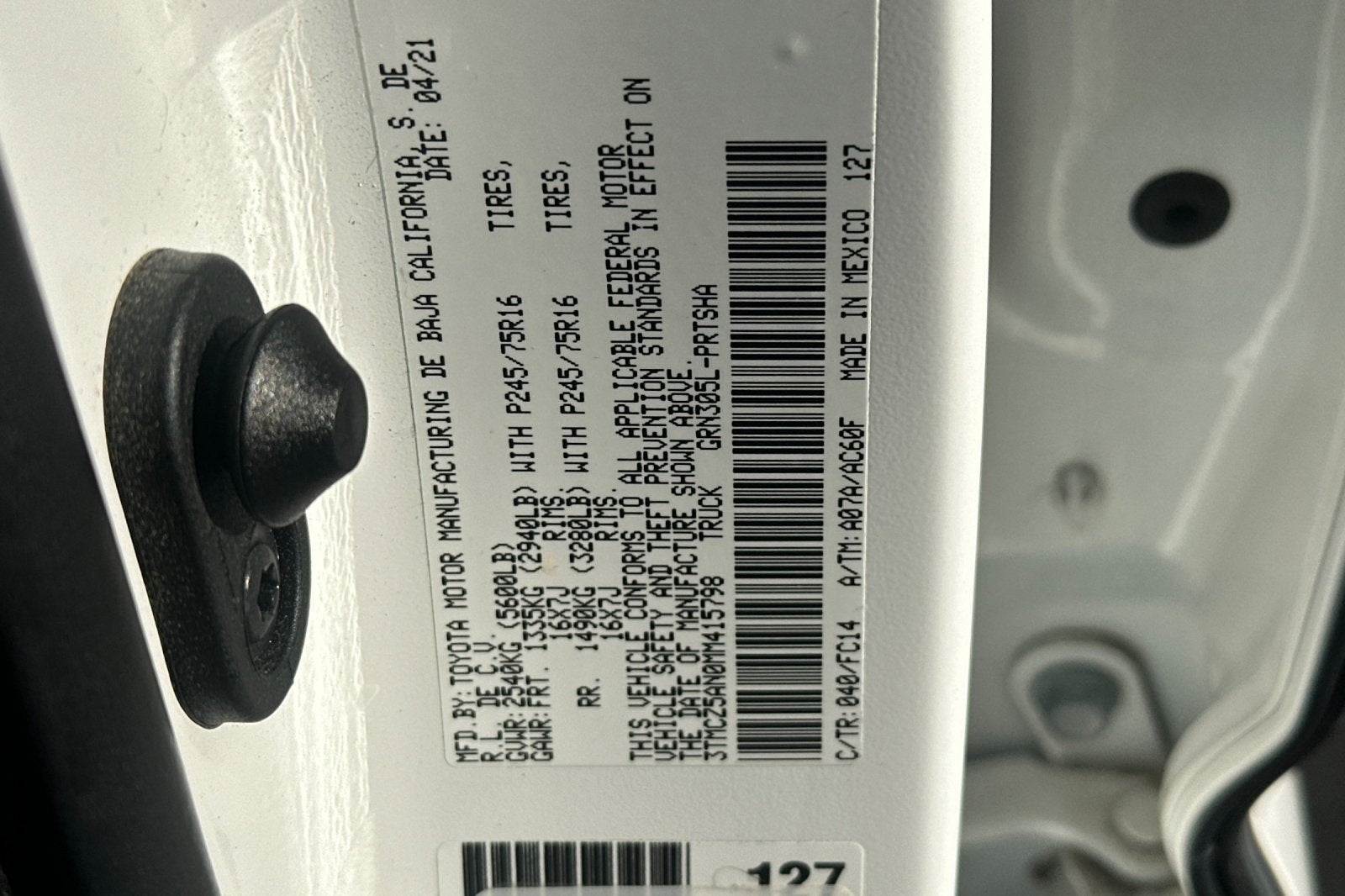 2021 Toyota Tacoma SR5 V6