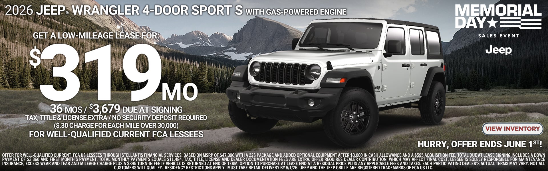 2026 Jeep Wrangler 4-Door Sport S