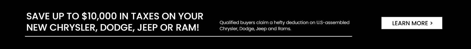 Save Up to $10,000 in Taxes